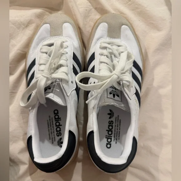 adidas samba White and Black Athletic Shoes - Picture 4 of 6